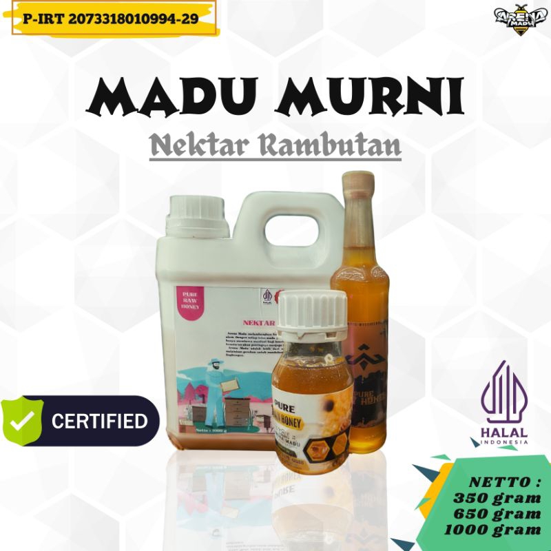 

Madu Murni Nektar Rambutan - Arena Madu - Asli,Manis,Kaya Manfaat