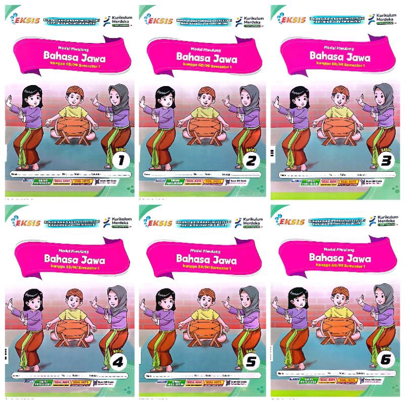 BUKU LKS EKSIS KURMER SD MI BAHASA JAWA KELAS 1 2 3 4 5 6 KURIKULUM MERDEKA SEMESTER 1 GANJIL TA.202