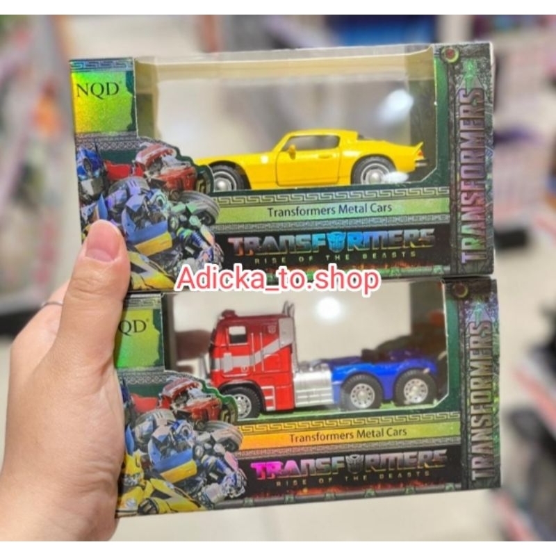 Transformers Metal Cars Mainan mobil Transformers Optimus prime dan Bumblebee