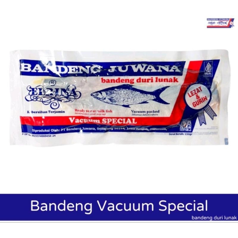 

Bandeng Juwana Elrina Vacum Basah Spesial isi 2 ekor