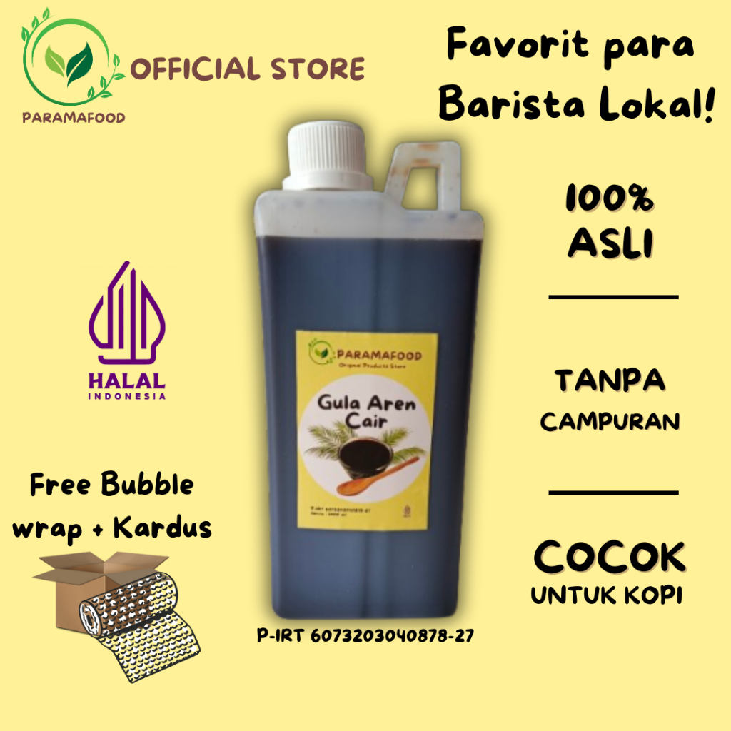 

Gula Aren Cair / Gula Aren Sirup 1 Liter