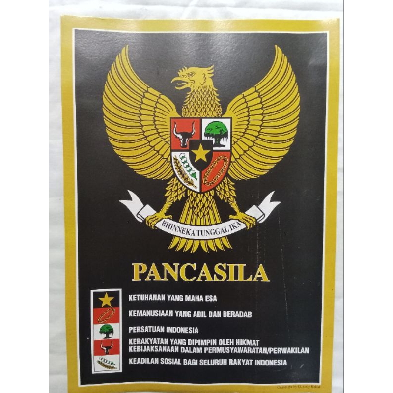 POSTER GARUDA PANCASILA EDUKASI ANAK