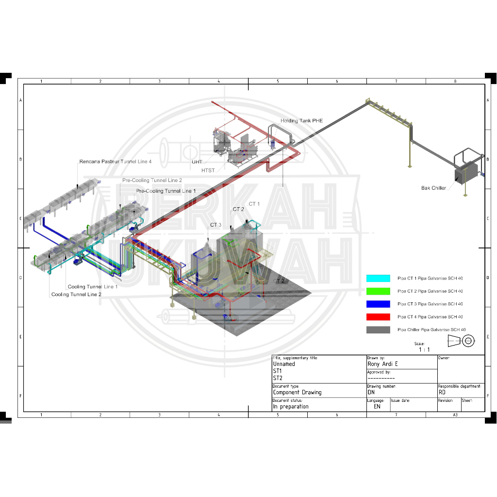 

jasa gambar autoCAD 2D dan 3D pipping / pipa