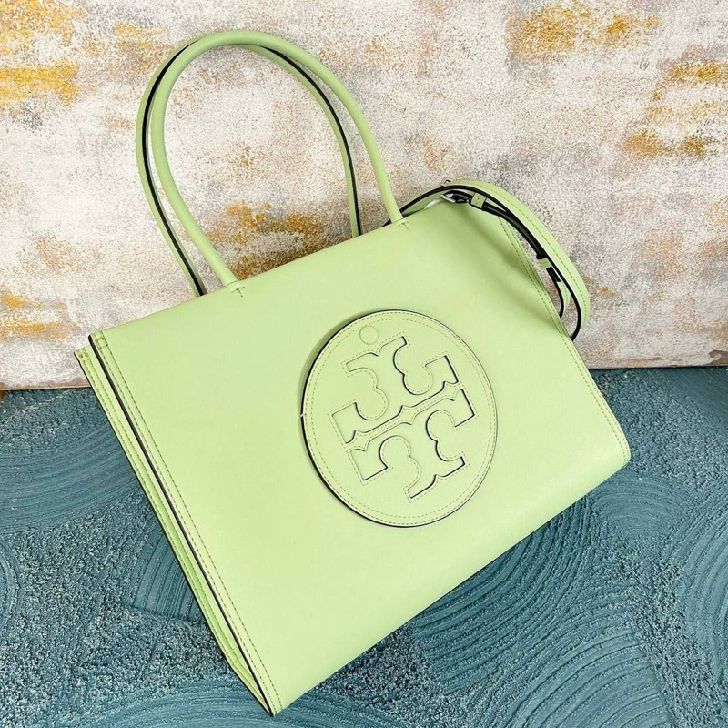 TORY BURCH ELLA TOTE BAG ECO IN VERT
