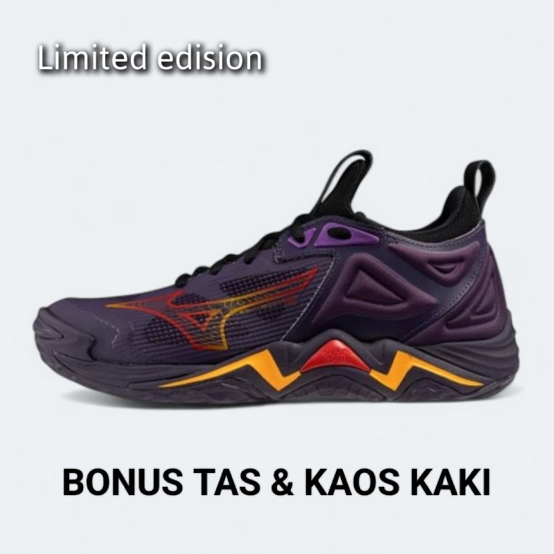 Mizuno wave momentum 3 grade ori /Sepatu volly mizuno wave momentum 3 pria wanita/ sepatu voli wave 
