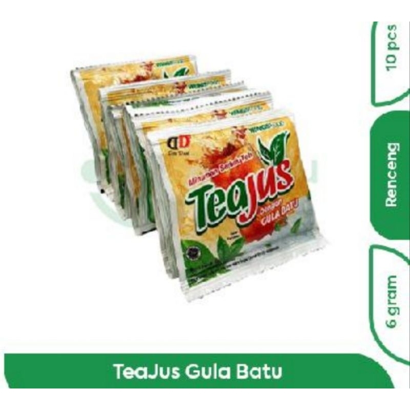 

TEA JUS GULA BATU 6gr RENCENG 10 saset