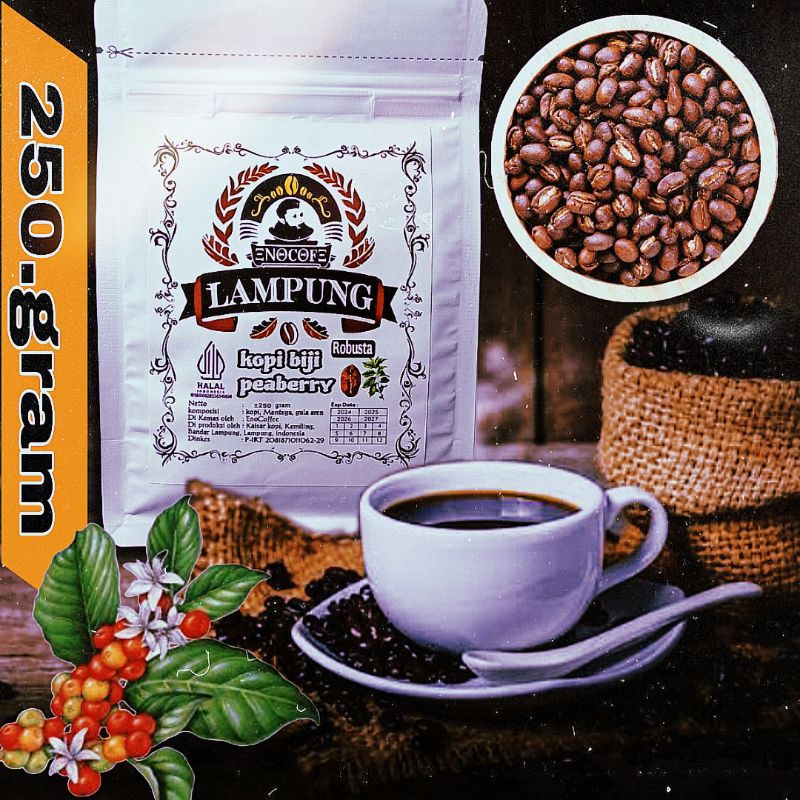 

kopi peaberry Robusta lampung EnoCoffee,,