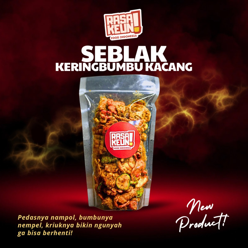 

Seblak Kering Bumbu Kacang Pedas 130gr - Rasakeun Food Indonesia