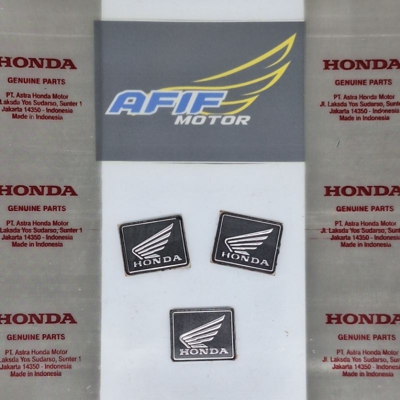 Emblem timbul logo honda sayap 3D batok Spidometer Honda  All Beat Vario Supra X 125 GTR ADV Blade C