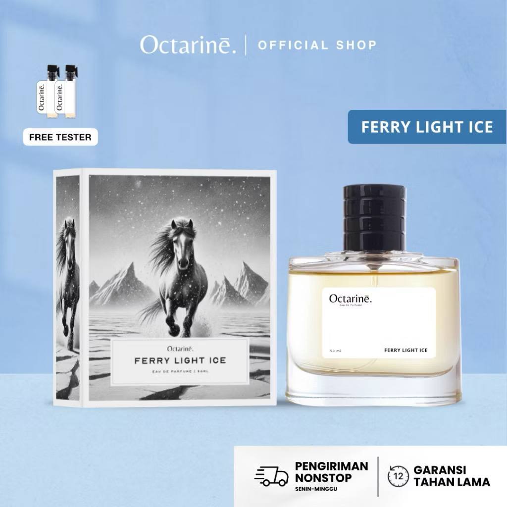Octarine - Parfum Pria Tahan Lama Aroma Mewah Fresh Woody Inspired By Ferrari Light Essence | Farfum