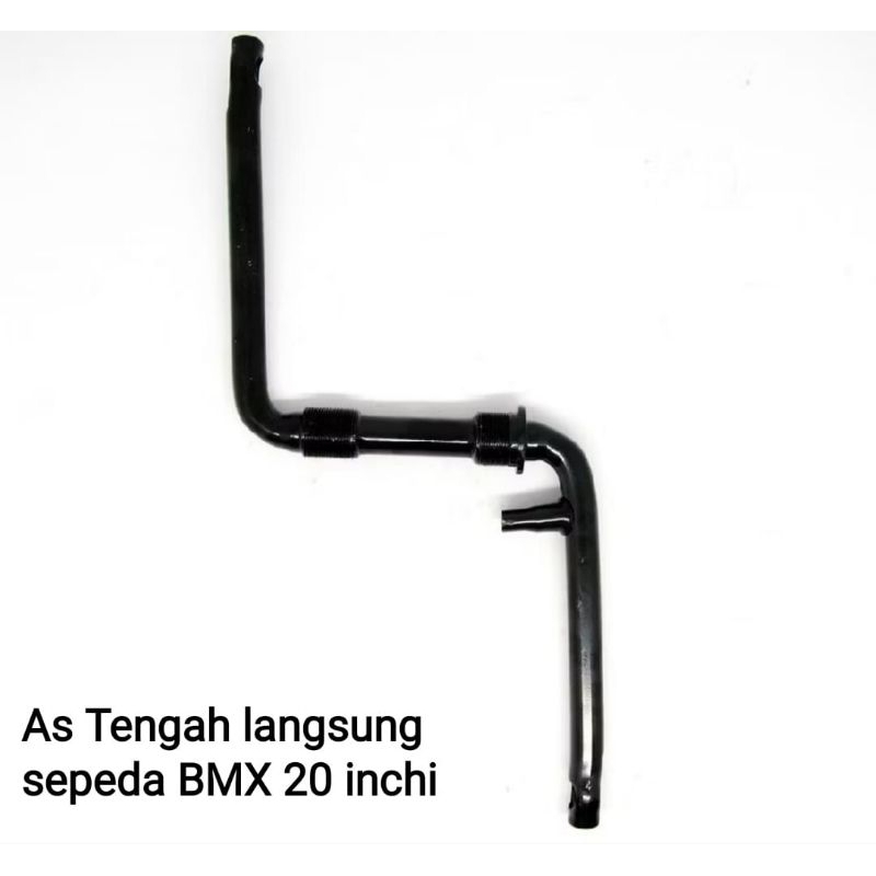 Tiang Pedal Sepeda Bmx 20 inchi As Kecil warna Hitam As Tengah Sepeda Bmx 20 inchi