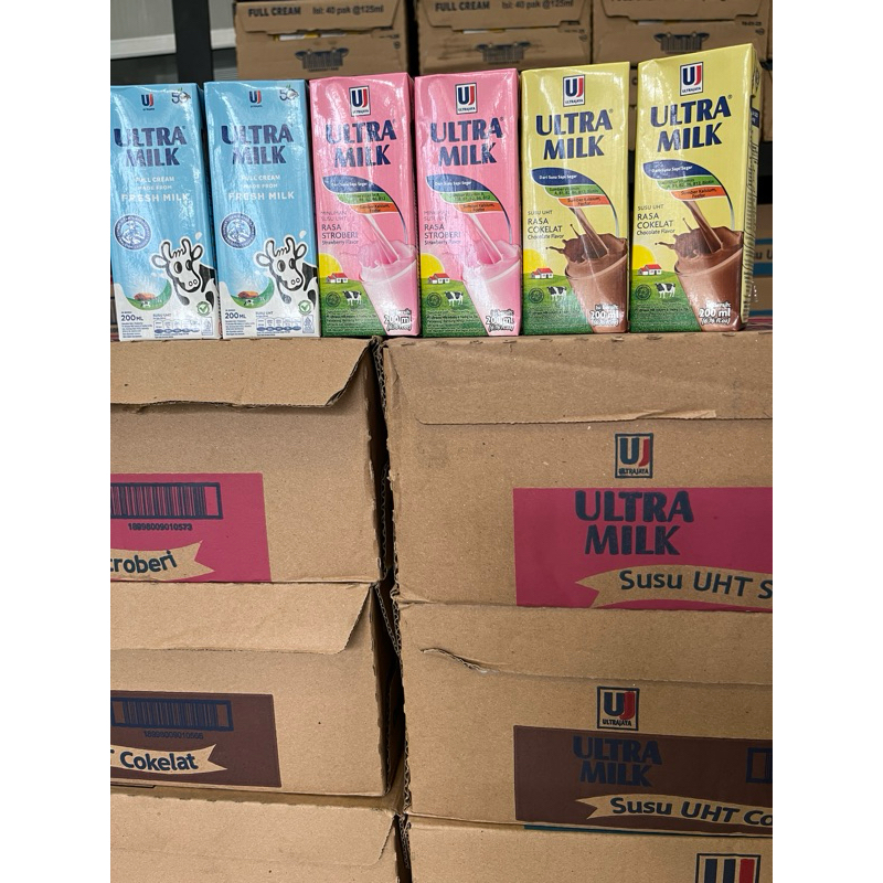 

Ultra Milk Susu Uht Full Cream 200ml per pcs all Variant