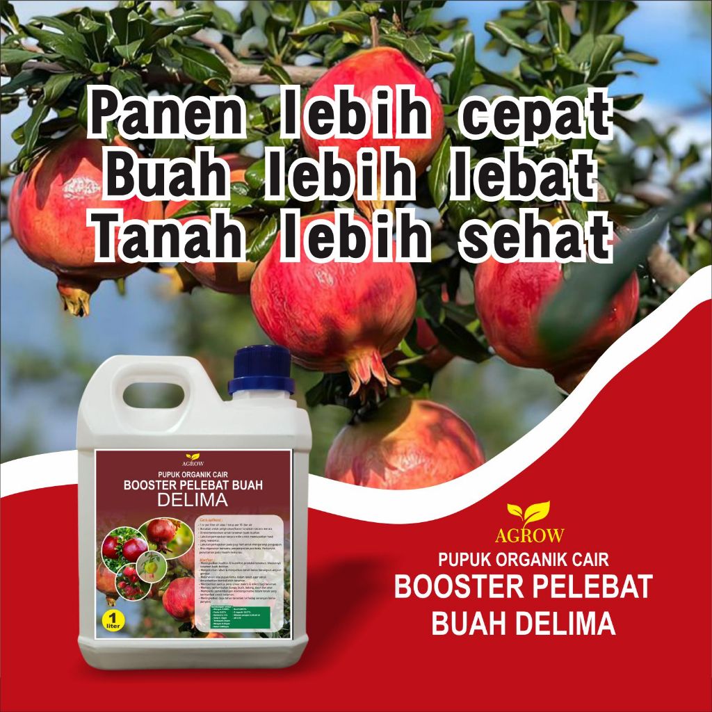 pupuk organik pelebat buah delima 1 liter