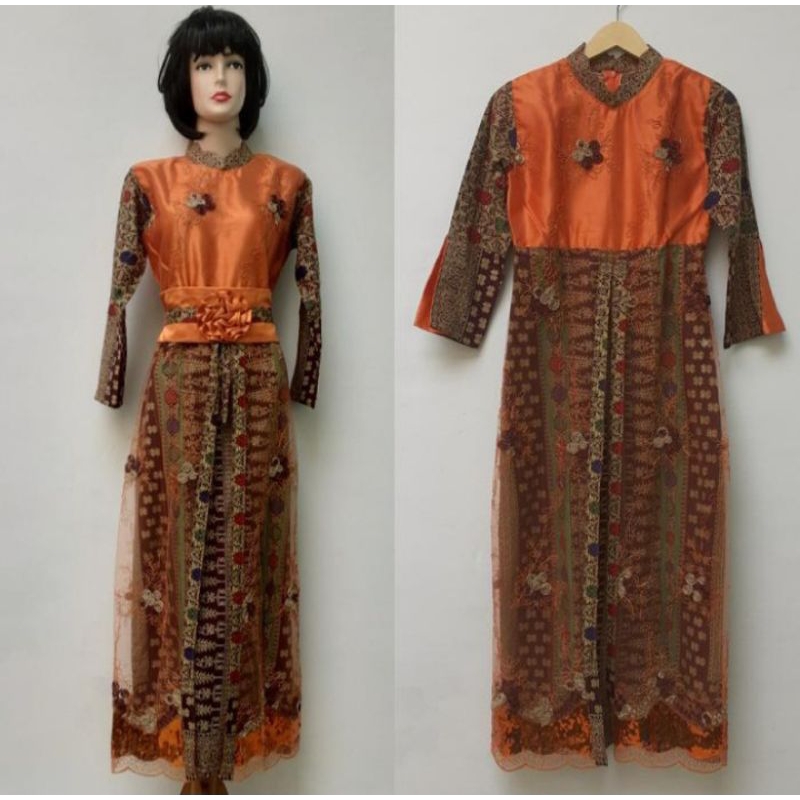 Gamis / Dress Batik kombinasi brukat