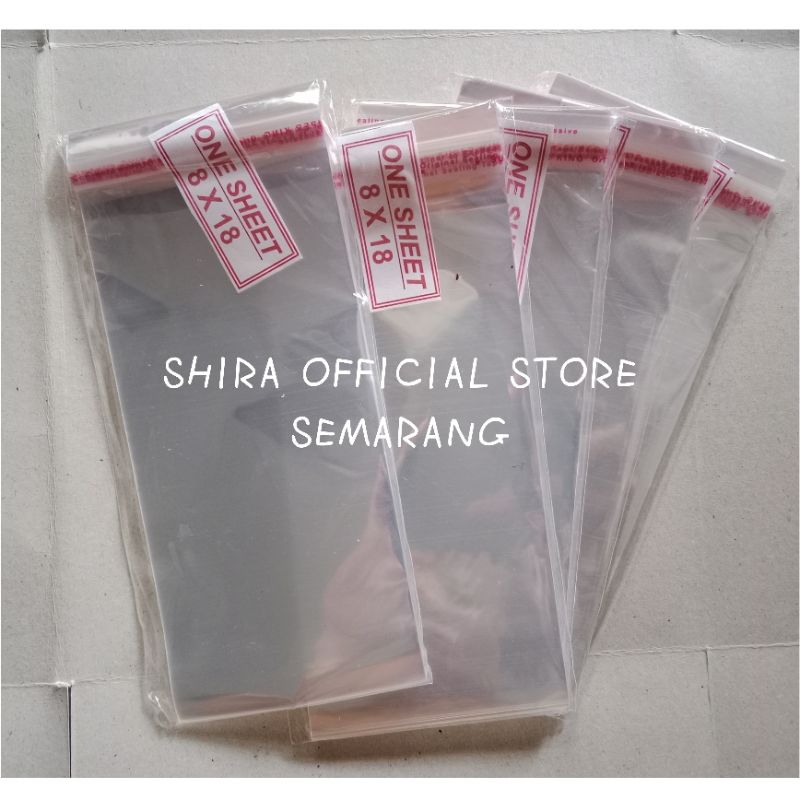 

SHIRA - Plastik Opp One sheet 8x18 lembaran (bukan kantong) bungkus RISOL DADAR GULUNG SOSIS SOLO