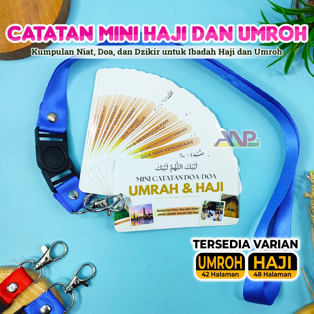 

ANP88 Catatan Doa Haji dan Umroh / Catatan Doa saat Umroh / Catatan Doa untuk Dibawah Haji dan Umroh / Kartu Doa-Doa Panduan Haji / Bacaan Doa Dzikir Umrah dan Haji / Nota Mini Haji dan Umroh / Mini Nota Haji dan Umrah Ringkas