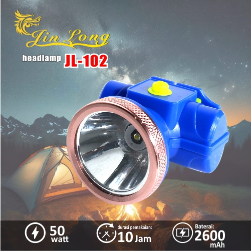 SENTER KEPALA WATERFROOP TAHAN AIR BATERAI TAHAN LAMA JINLONG JL -102