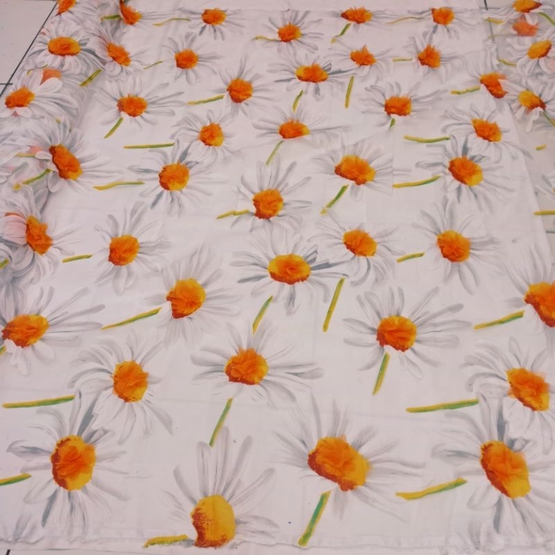 BAHAN KAIN KACA ORGANZA PRINTING 3D/ORGANZA PRINTING MOTIF TERBARU