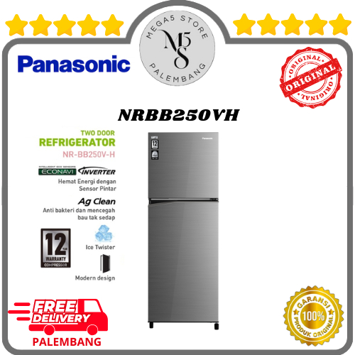 Kulkas Panasonic 2 Pintu 229L - NRBB250VH Panasonic