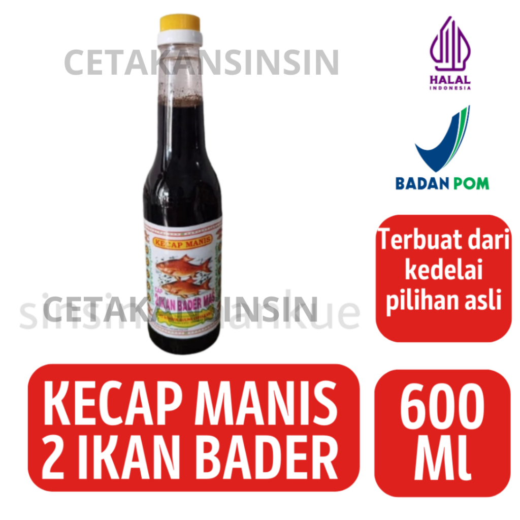 

Kecap Manis Bader Cap 2 Ikan Bader Mas [600ml]