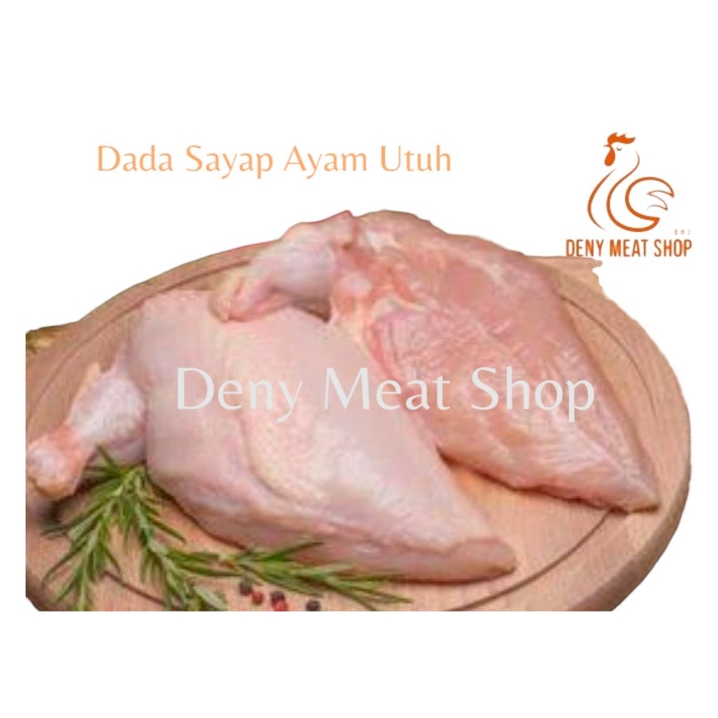 

Dada Sayap Ayam Utuh ( Dada sayap 1/4 ekor ) Estimasi berat 170 s/d 200 gram-+/Potong