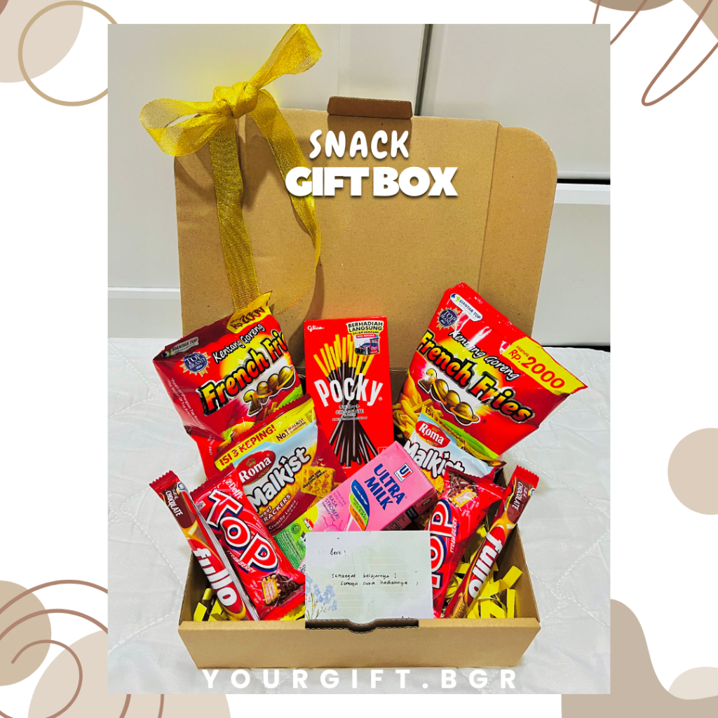 

GIFT BOX/HAMPERS SNACK MURAH hadiah ulang tahun wisuda