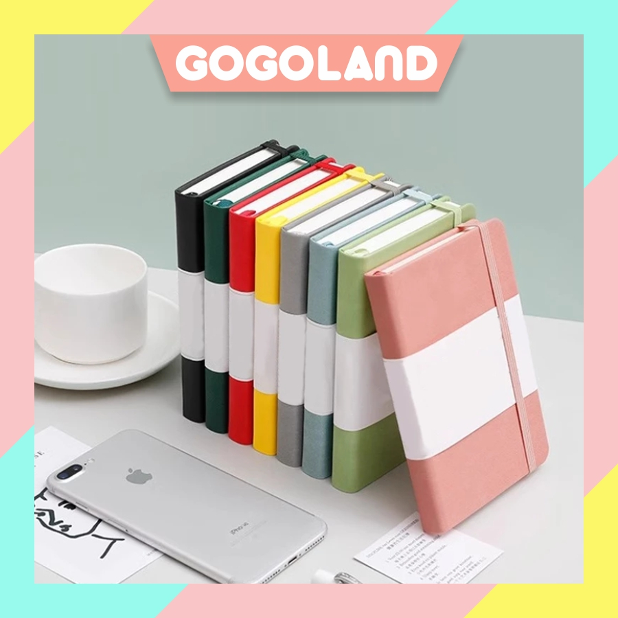 GOGOLAND Notebook A7 Buku Notes Kecil Buku Catatan Aesthetic Scrapbook Mini Buku Agenda S148