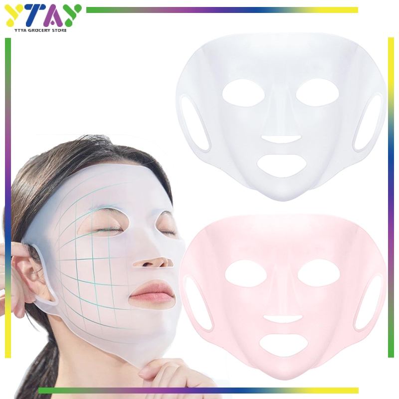 3D Silicone Mask Cover Reusable Anti-Slip for Sheet Mask Skincare Washable Korean Beauty Face Shield