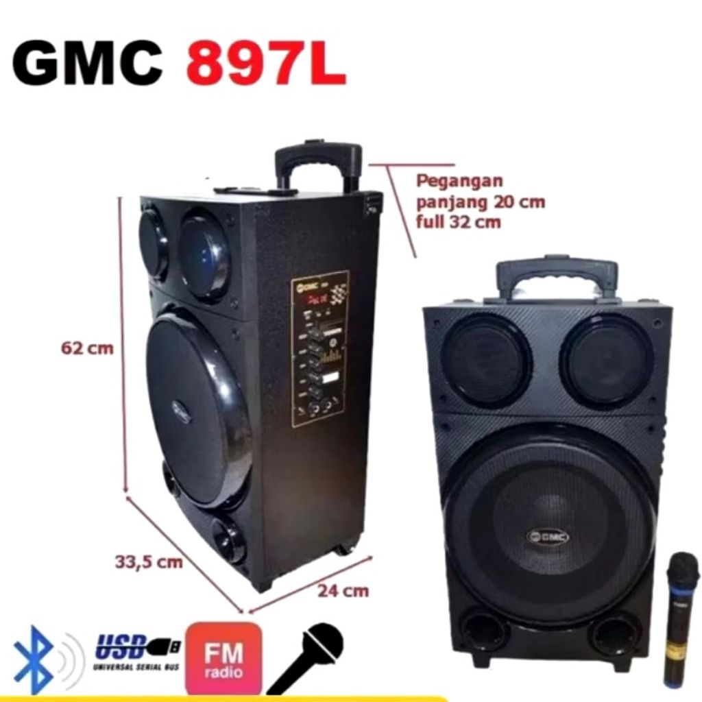 Speaker Aktif Bluetooth GMC 897L