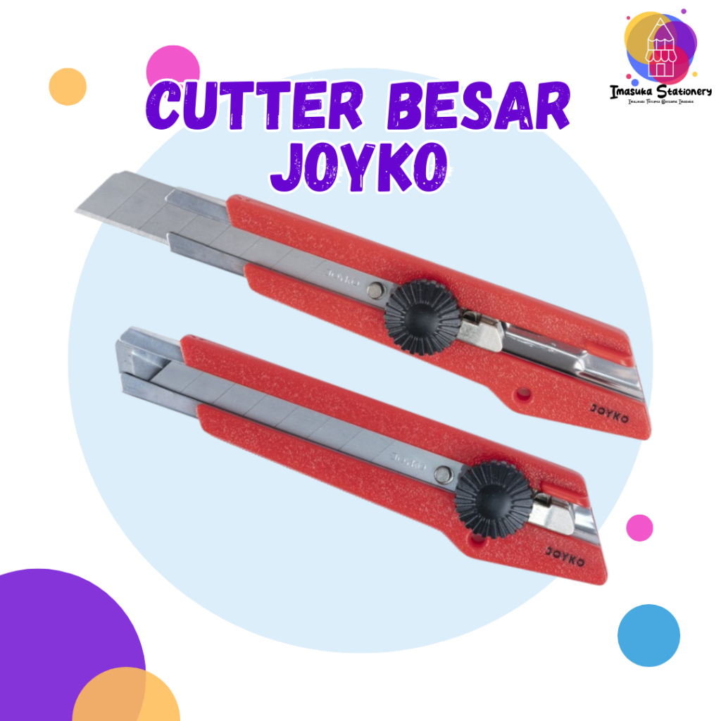 

Cutter Besar Joyko L-500 Pisau Kater / Cutter Pemotong kertas dll Original Imasuka Stationery