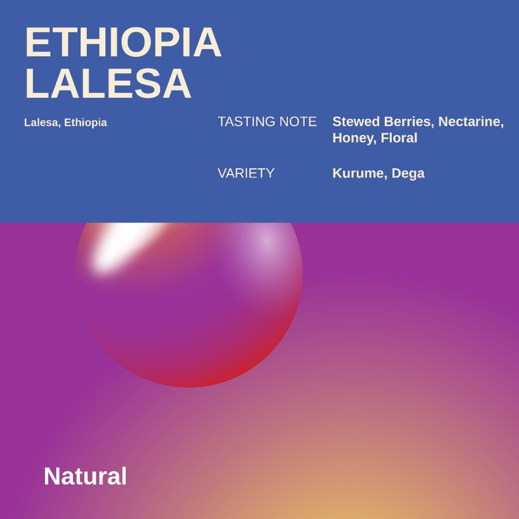 

Ethiopia Lalesa Natural - Single Origin Coffee Filter