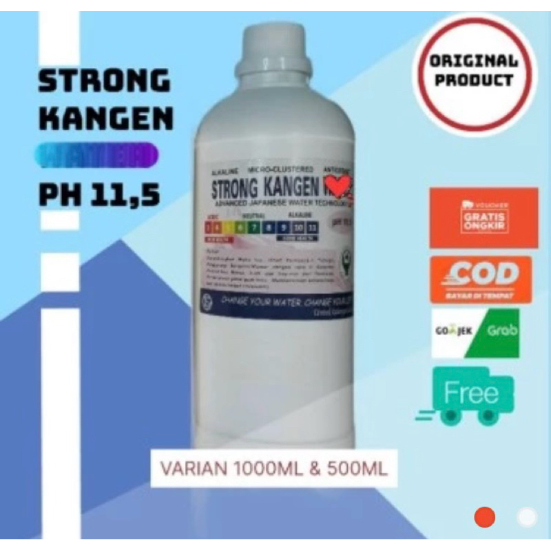 

WATER KAN GEN PH11,5 (1000ml & 500ml) 100% ASLI