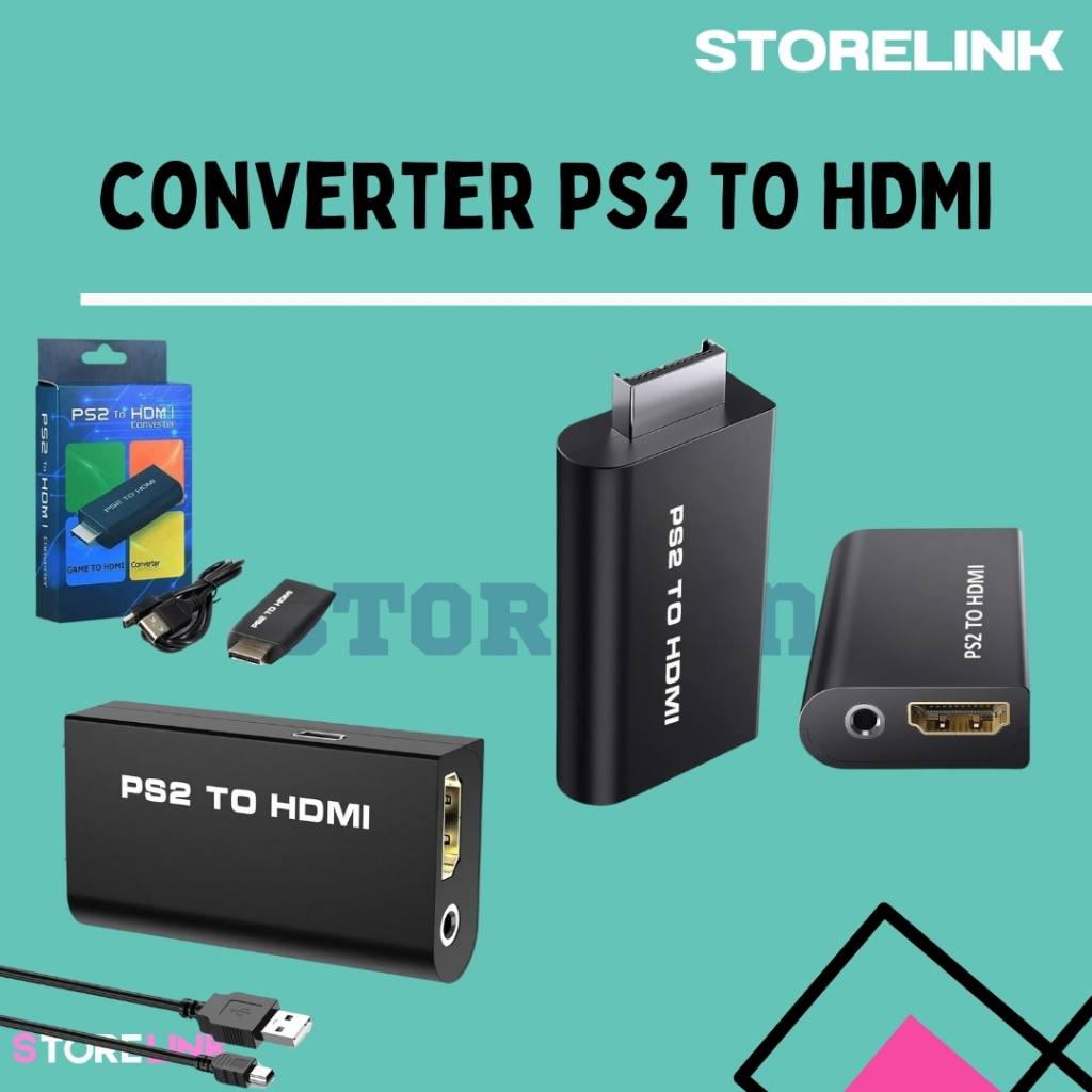 CONVERTER PS2 TO HDMI / AV PS2 TO HDMI CONVERTER PS2 TO HDMI Konverter Converter PS2 PS 2 PS3 PS 3 T