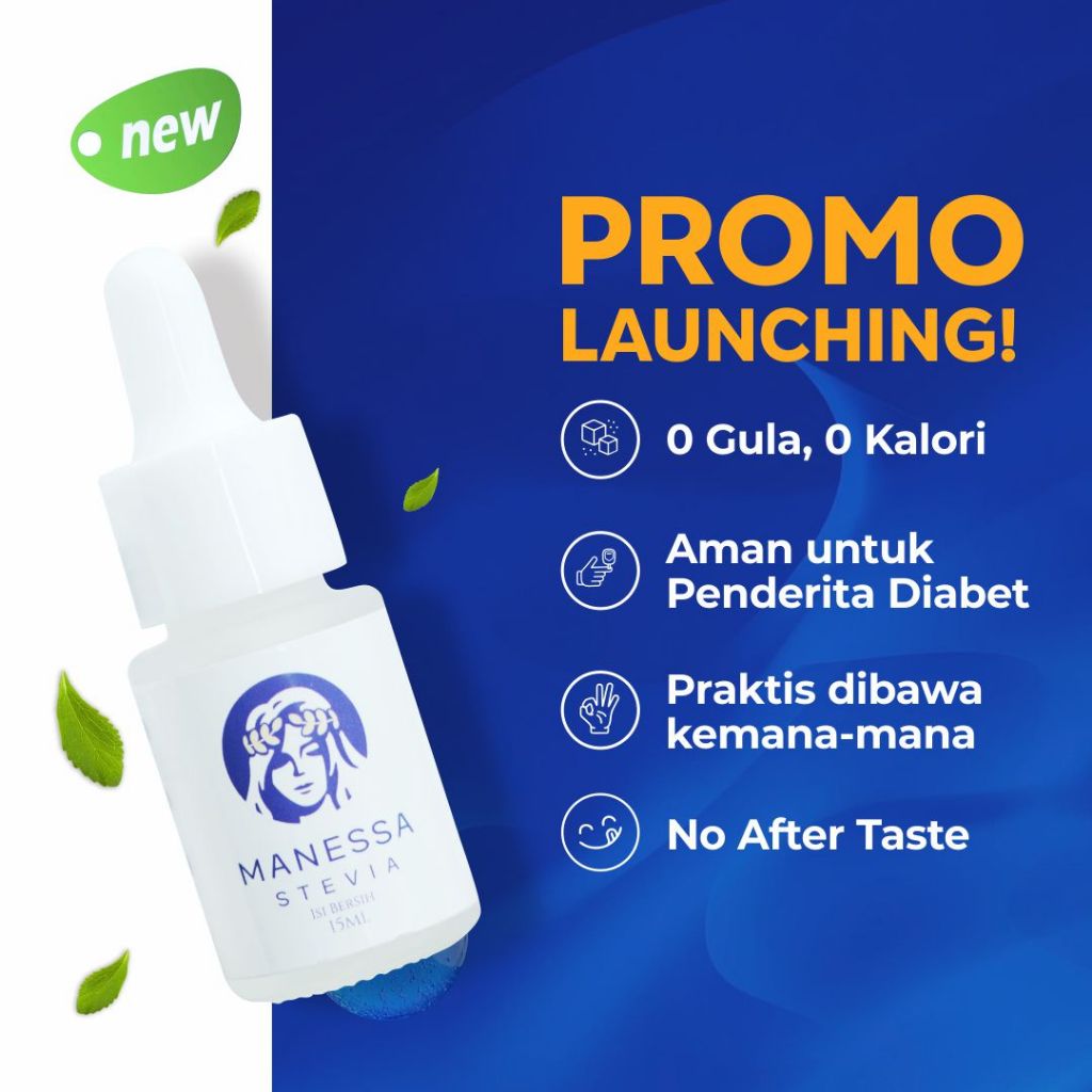 

MANESSA STEVIA | BELI 1 GRATIS 1 Pemanis Alami Stevia Nol Kalori | Tekanan Darah Stabil & Normal Kembali