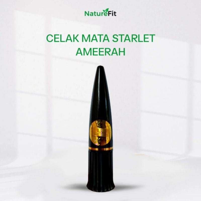 Celak Mata Ameerah Kajal Dengan Sensasi Mint Waterproof Anti Air Hasil Hitam Diwajah Dari Bahan Herb