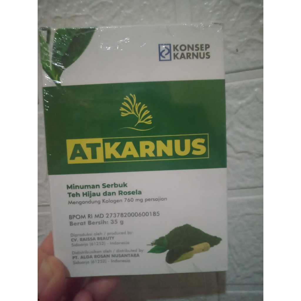 

Ready Alga Tea Karnus Kemasan Baru AT Karnus isi 35gram