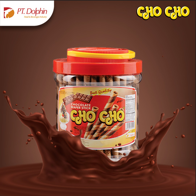 

Cho Cho Wafer Stick | Wafer Roll Rasa Coklat Dari PT Dolphin | 500 gr