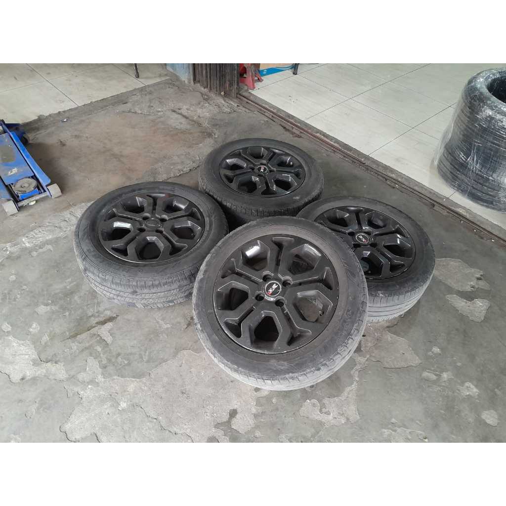 Velg Mobil Bekas R15 Copotan Ori Datsun Go Pcd 4x100 Ban Bonus Ring 15 Buat Nissan March Ayla Sigra 