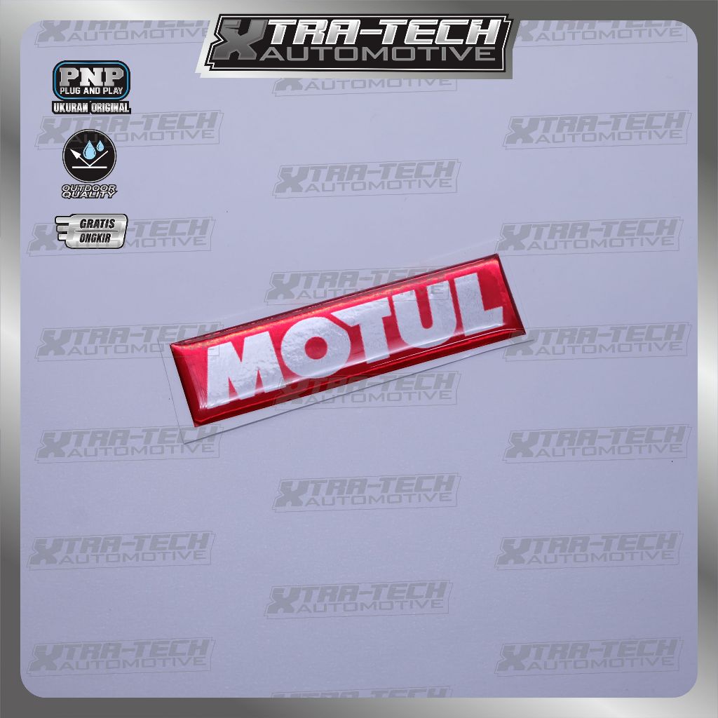 Emblem logo motul / emblem timbul motul / sticker motul / stiker logo motul / emblem 3d motul / stik