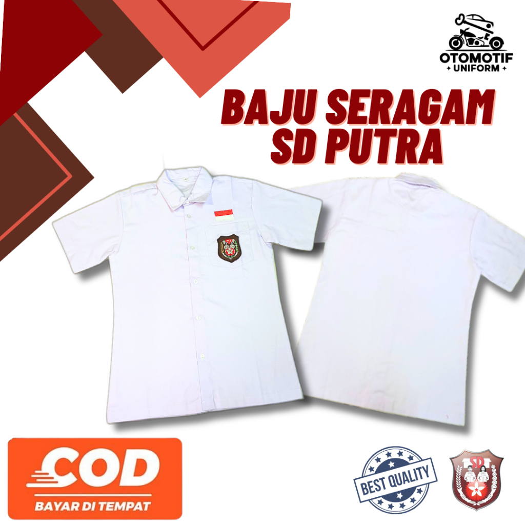 BAJU SERAGAM SD BAJU SERAGAM SD LENGAN PENDEK MURAH BAJU PUTIH PENDEK SD SERAGAM SD MURAH
