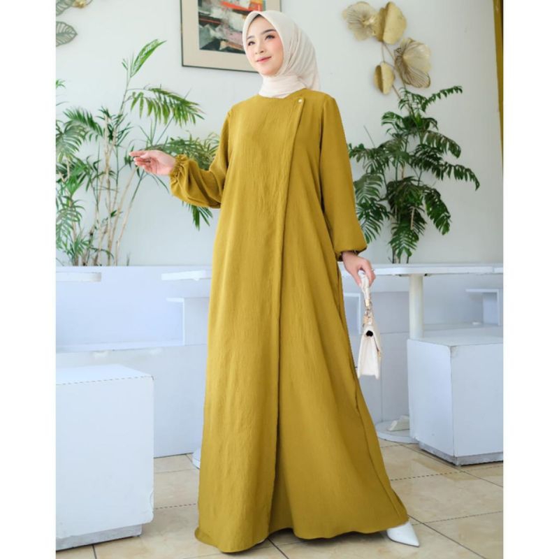 Gamis Maryam Dres Simple Lebaran Kekinian