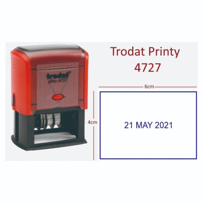 

Stempel Trodat Tanggal Kotak 4727 (60x40mm) Stempel tanggal praktis Stempel Toko Stempel logo Stempel 3 warna