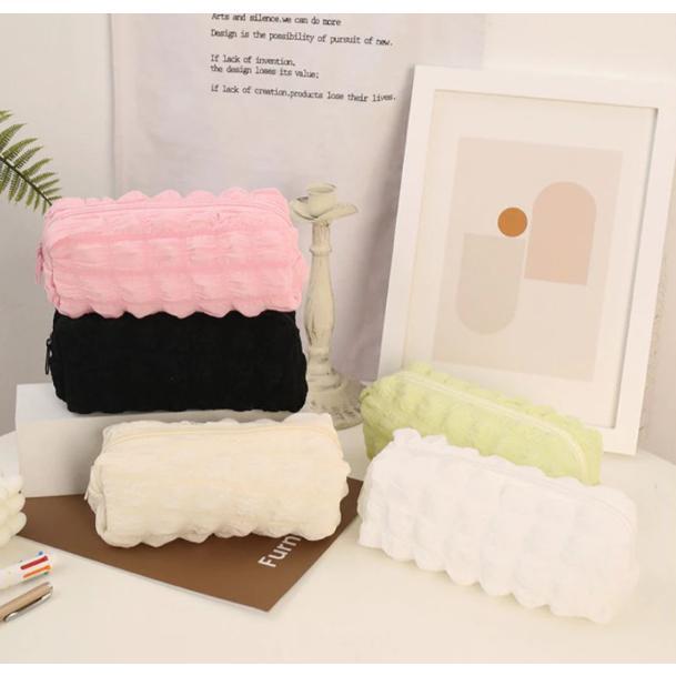 

Pouch Cosmetic Pencil Bag Tempat Pensil Stationery Case Make up Wanita