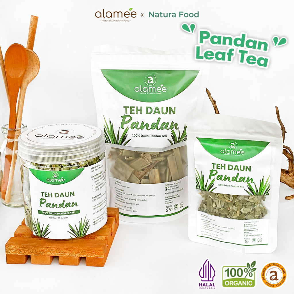 

ALAMEE Teh Daun Pandan Kering Leaf Tea Organik Premium