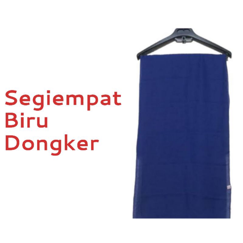 Kerudung Segi Empat SMP Navy Biru Dongker
