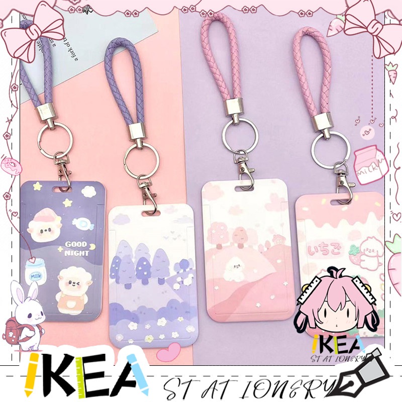 

ID Card Holder Tali Lanyard Transportasi Motif Kartun Untuk Sekolah Kantor Pelajar Pelindung Kartu Foto Lucu Kawaii INS Name Tag Tempat Kartu Kredit