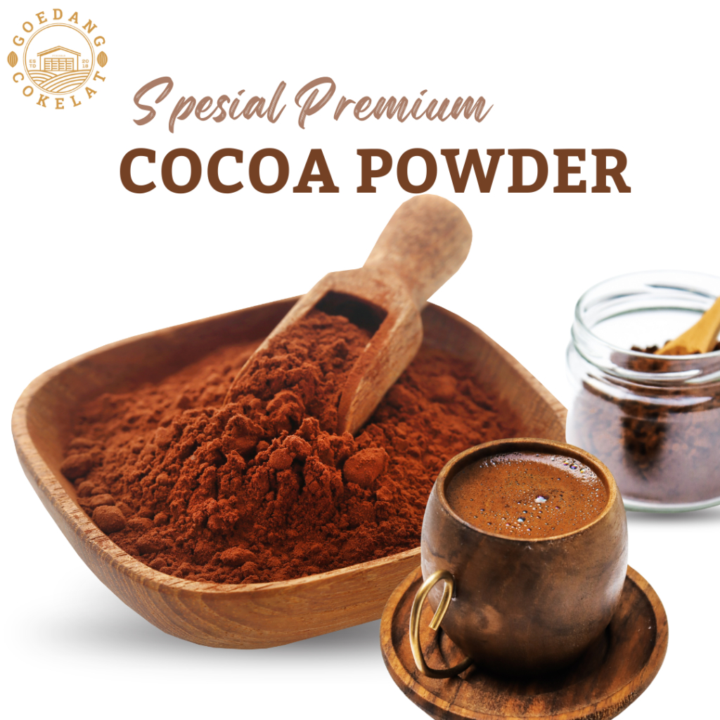 

Cocoa Powder Premium | 1kg/500gr/250gr | Coklat Bubuk untuk Minuman dan Bakery | Coklat Bubuk Murni Tanpa Gula