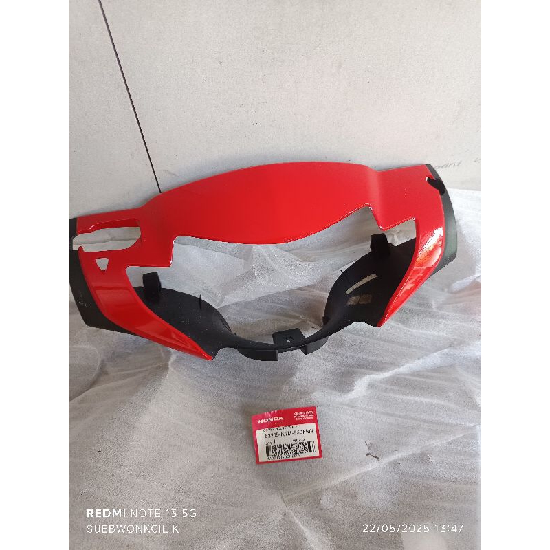 53205-KTM-950FMV batok lampu depan honda supra x125 lama merah original AHM