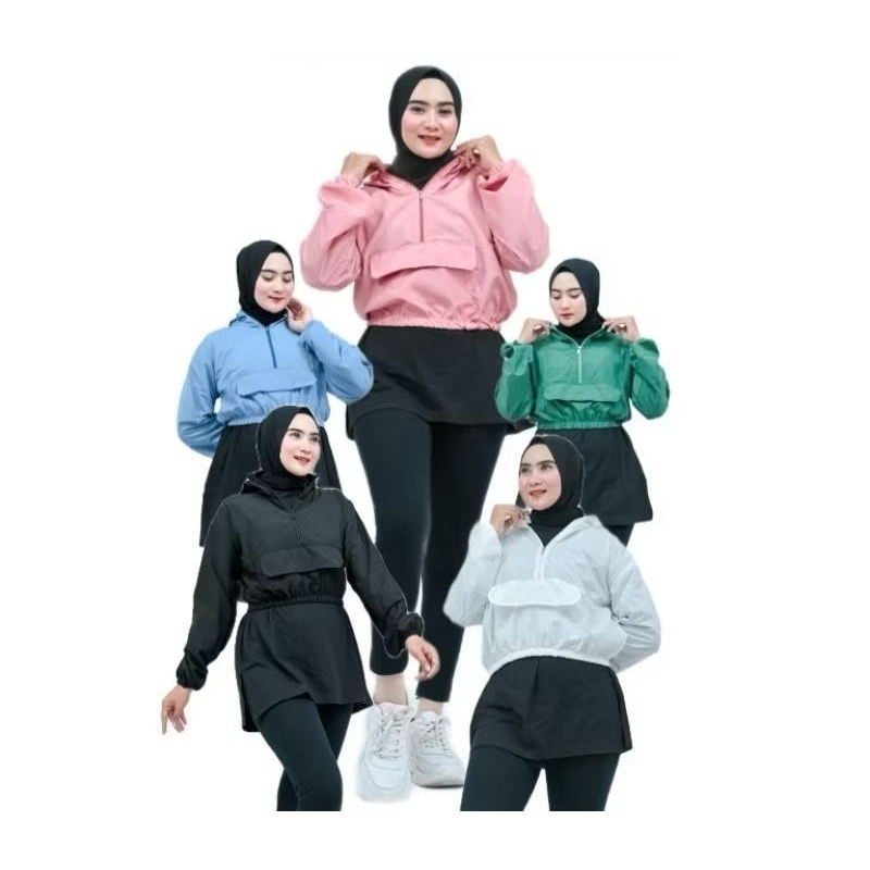 JAKET CROP TOP | JAKET CROP OLAHRAGA