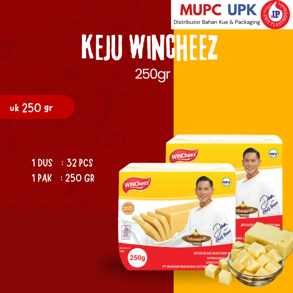 

WinCheeze Cheddar Regular 250gr / Keju Wincheez 2kg